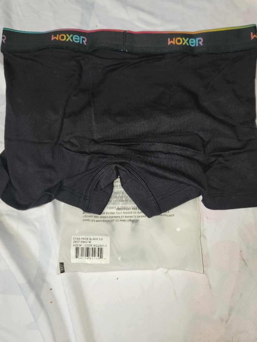Woxer Star Pride Black Boxers New